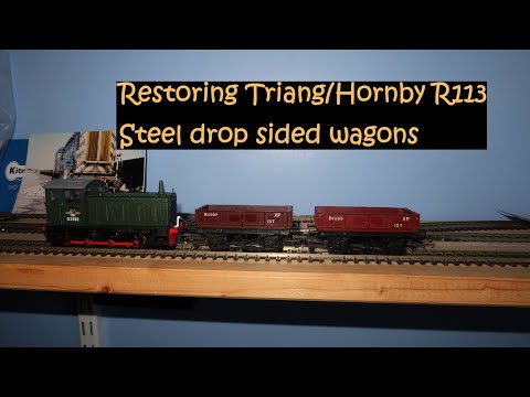 Restoring Tri-ang/Hornby R113 steel drop side wagons