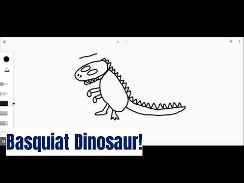 Basquiat Dinosaur Drawing Tutorial