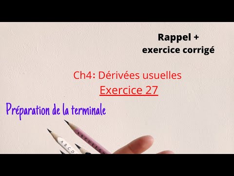 dérivation de fonctions usuelles