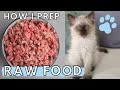How to Prep RAW CAT FOOD