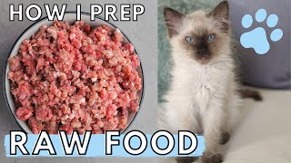 How to Prep RAW CAT FOOD