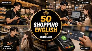 50 Shopping English Sentences | Speak Naturally in Supermarkets