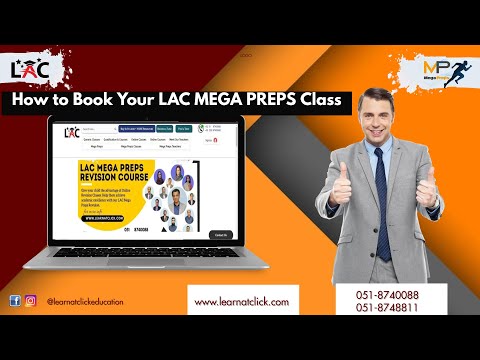 How to Book A LAC Mega Preps Classes