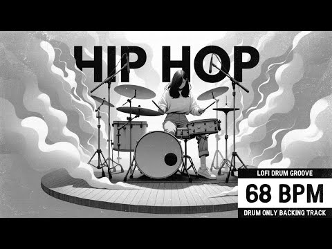 Lo-Fi Hip Hop Drum Groove | 68 BPM | Drum-Only Backing Track