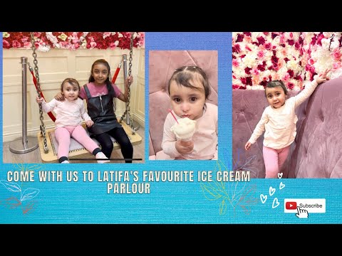 TAKING LATIFA OUT TO HER FAVOURITE ICE-CREAM PARLOUR IN MANCHESTER.