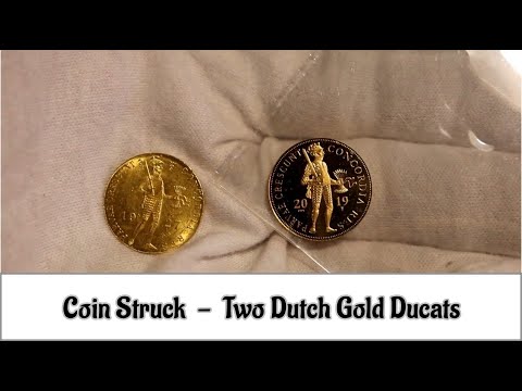 Coin Struck - Two Dutch Gold Ducat Coins
