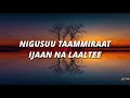 NIGUSUU TAAMMIRAAT - IJAAN NA LAALTEE - Lyrics