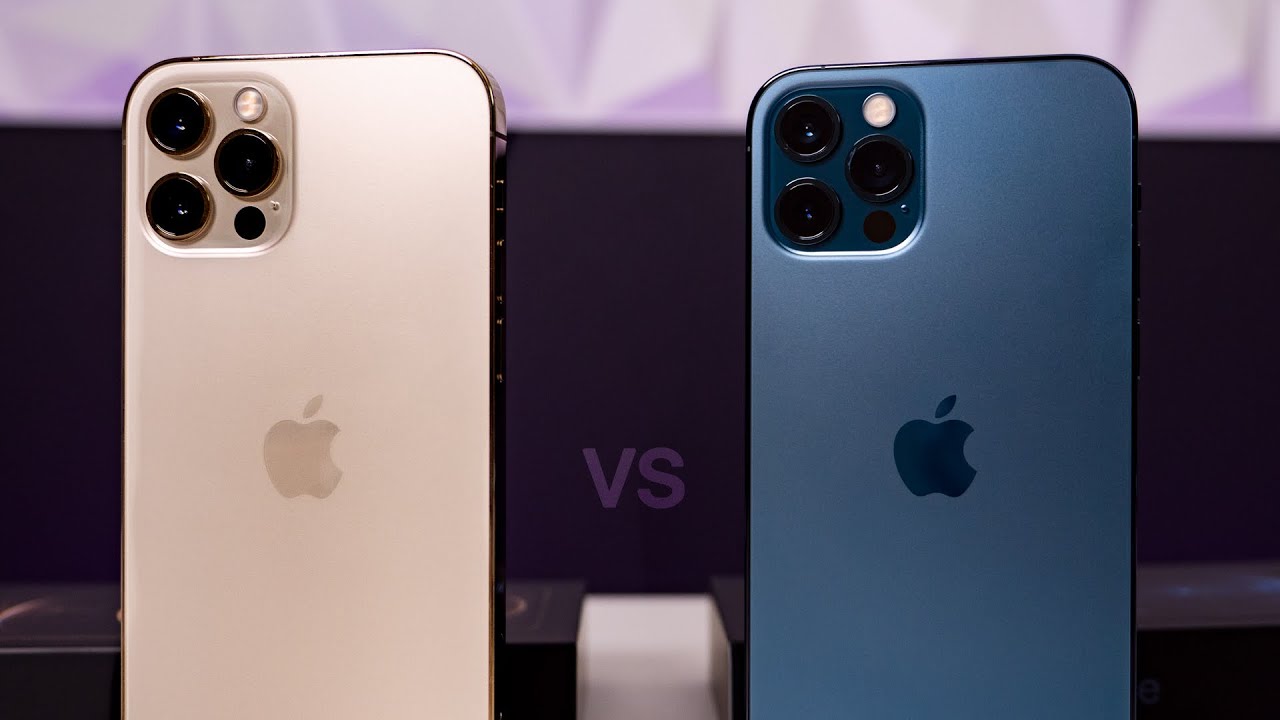 Pacific Blue & GOLD iPhone 12 Pro Unboxing & Comparison!