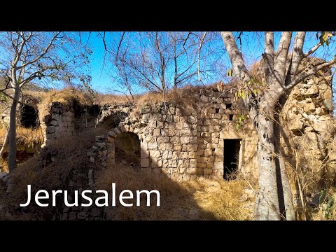 Over the Hills of Jerusalem to an Abandoned Village. Not a Tourist Route!