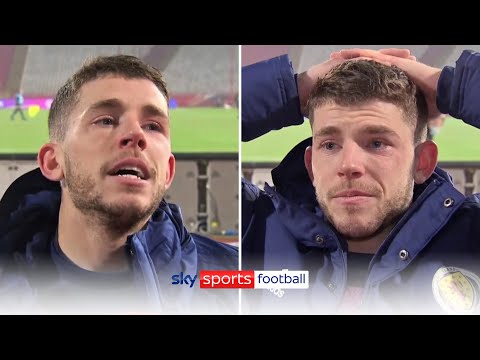 Emotional Ryan Christie in tears after Scotland reach their first major tournament since 1998 ❤️