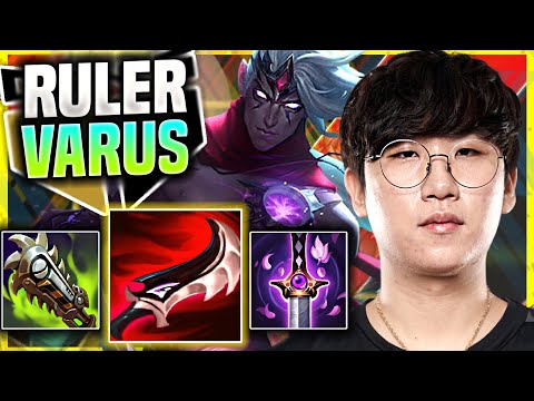 RULER IS SO GOOD WITH VARUS! - GEN Ruler Plays Varus ADC vs Ezreal! | Season 11