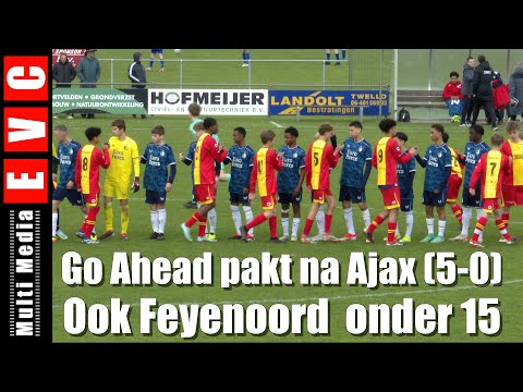 Go Ahead Eagles verslaat na Ajax (5-0) ook Feyenoord Onder 15 | zaterdag 20 april 2024