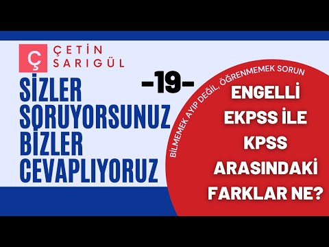 ENGELLİ EKPSS İLE KPSS ARASINDAKİ FARKLAR NELERDİR?