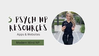 Psych NP PMHNP Resources | Apps & Websites