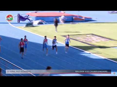 200m [M], II. skupina, MARKO OREŠKOVIĆ i Jakobović - Prvenstvo Balkana za juniore i juniorke 2021