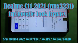 Realme C11 2021 (rmx3231) frp google lock bypass Without PC free method 2022-2023