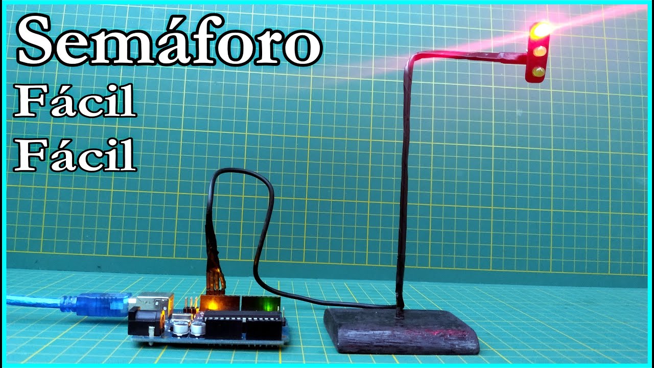 Como Fazer Semáforo Barato para Trabalho Escolar - Curso de Arduino Iniciantes Aula 02