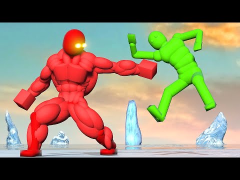 Super Punch NPC fights the Smart AI! (with Active Ragdoll Physics)