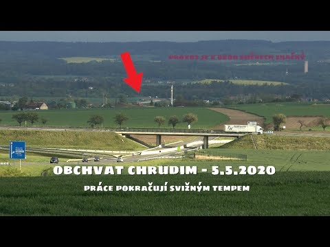 Obchvat města Chrudim - I. dekáda květen 2020