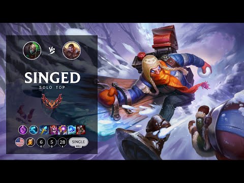 Singed Top vs Jayce - NA Grandmaster Patch 12.16