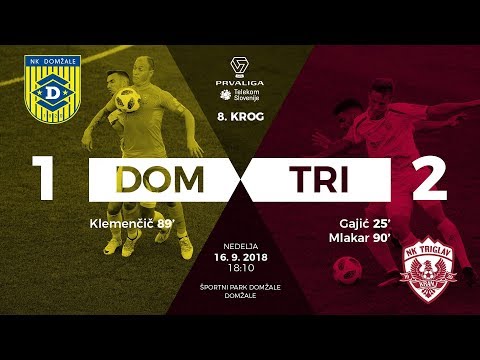 8.krog: Domžale - Triglav 1:2 ; Prva liga Telekom Slovenije 2018/2019