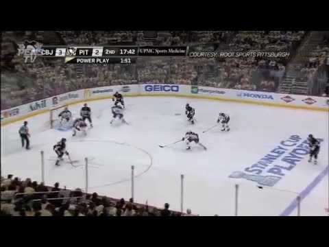 Matt Niskanen Goal Against Columbus Blue Jackets 4/16/14 [GM 1]