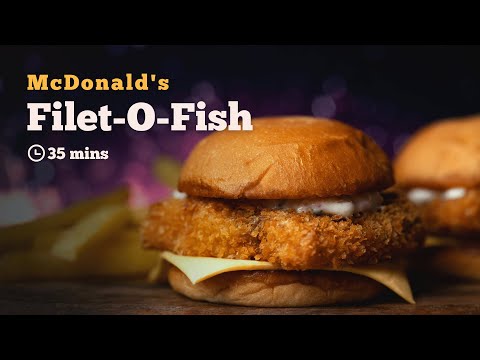 McDonald’s Filet-o-fish | Homemade Filet-O-Fish | Crispy Fish Burger | McDonald’sRecipe | Cookd