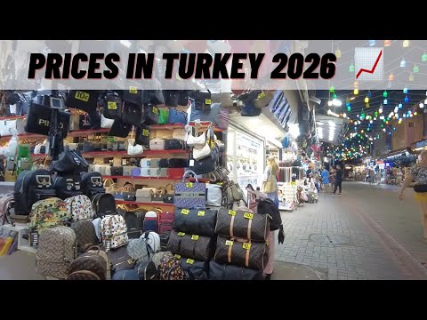🇹🇷 TURKEY FAKE MARKET PRICES 2026 📈 FULL ALANYA BAZAAR TOUR