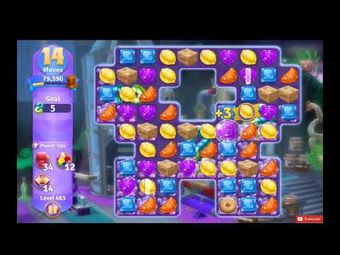 Wonka's World of Candy Level 663 NO BOOSTERS - A S GAMING ✔