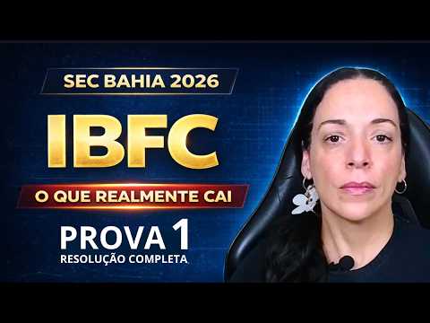 Concurso SEC BAHIA 2026 | O que cai na IBFC | Prova Completa 01 | Português para Concursos