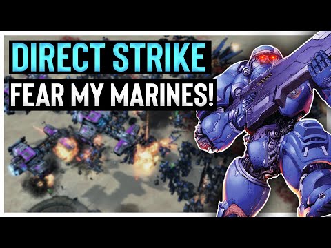 I made way too many marines in Direct Strike! Starcraft 2