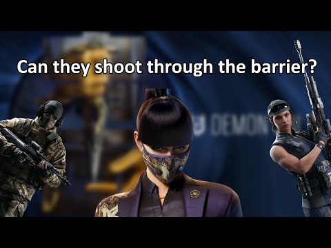 Can Kali or Glaz shoot through Azami's Kiba barrier?