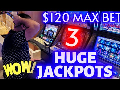 WOW! MASSIVE WINS & JACKPOTS On Diamond Queen Slot Machine - $120 MAX BET