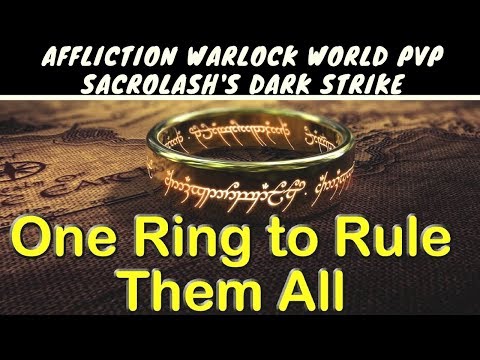 Affliction Warlock World PVP Battle Arena - The power of Sacrolash's Dark Strike 'Slow down effect"