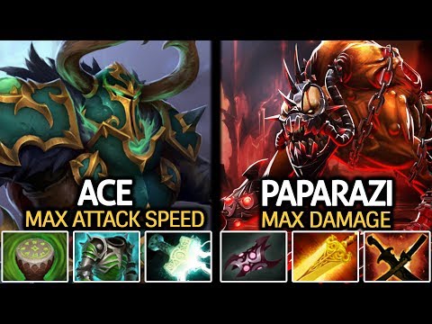 Paparazi Lifestealer VS ACE Wraith King | Max Damage VS Max Attack Speed Pro Game 7.21 Dota 2