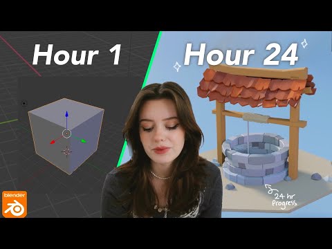 I try to learn 3D modeling in Blender for 24 hours