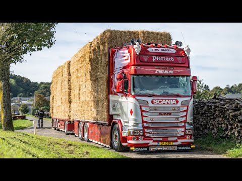 SCANIA R580 V8 TRANSPORTS PIERRARD 🚚 Livraisons de pellets/paille/blocs béton