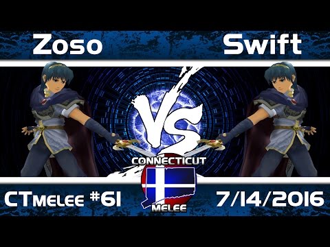 CTmelee #61 - Zoso (Marth) vs. Swift (Marth) - Winner Final SSBM Tournament