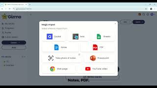 GIZMO STUDY APP TUTORIAL