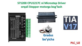 S71200 CPU1217C ni Microstep Driver orqali Stepper motorga bog’lash #CPU1217C #TB6600 #motor