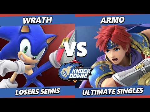 Knockdown 83 Losers Semis - Wrath (Sonic) Vs. Armo (Roy, Chrom, Marth) Smash Ultimate - SSBU