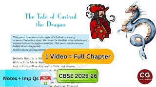 The Tale of Custard the Dragon Class 10 – Explanation with Important Questions & Answers