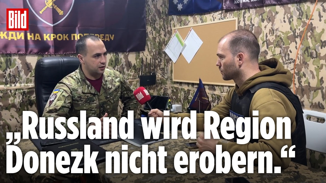 Ukraine-General erklärt Schlacht um den Donbas | BILD-Lagezentrum VOR ORT