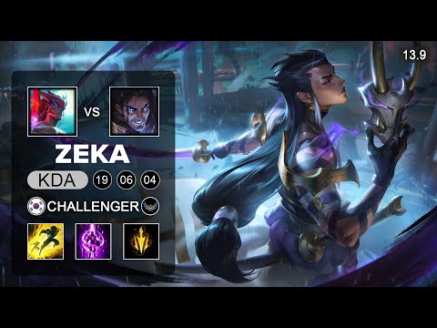 Zeka Yone vs Sylad Mid - KR Challenger - Patch 13.9 Season 13