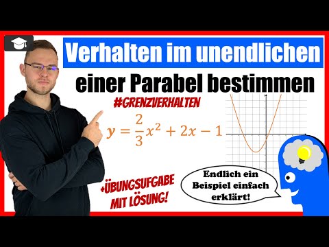 Verhalten im unendlichen einer  Parabel bestimmen Beispiel