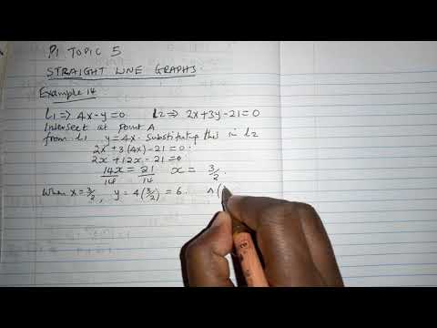 P1  Straight Line graphs example 14