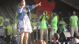 FREE AGENTS BRASS BAND feat. TONYA BOYD-CANNON live at New Orleans Jazz Fest 2013