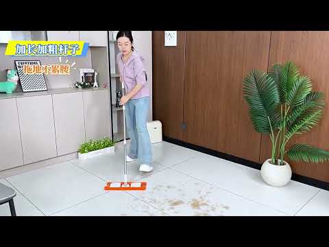 Two-Sided (Chenille/Microfiber) Clamp Mop with Squeegee