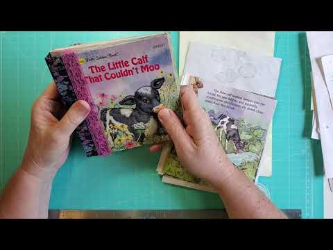 Creating a two-signature Junk Journal from a single signature Little Golden Book
