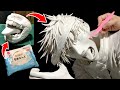 Eng Sub Life Sized Satoru Gojo Jujutsukaisen Make A 1 Clay Sculpture Figure